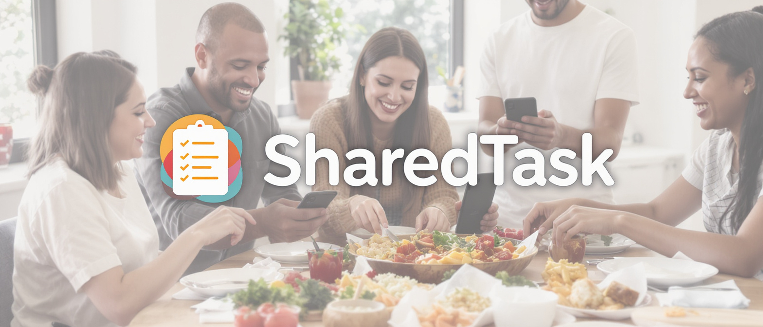 SharedTask project planning application interface with shared boards